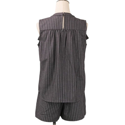 ハーリップトゥ Fleurine Ruffle Blouse Double Tuck Front Shorts セットアップ
