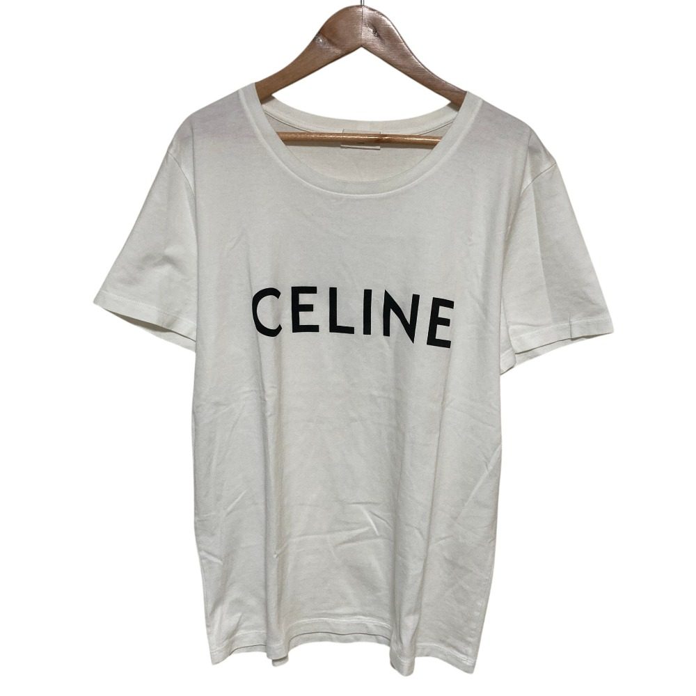 セリーヌ クラシックロゴプリントTシャツ