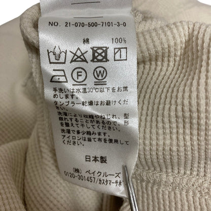 ドゥーズィエムクラス コットン長袖ワッフルTシャツ