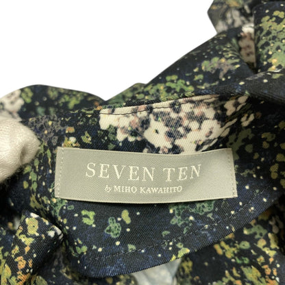 セブンテンバイミホカワヒト ピンタックプリントワンピース