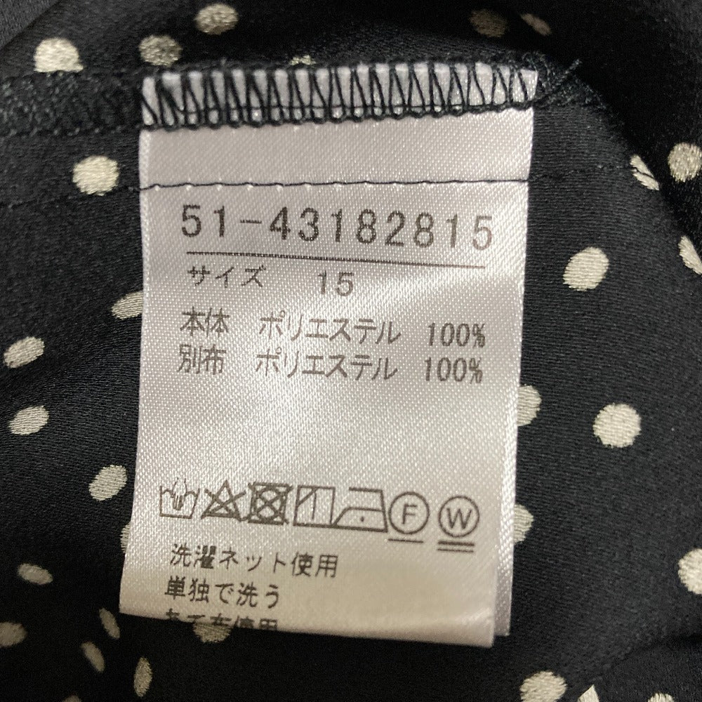 マーリエルカセット ドットプリントフリルブラウス