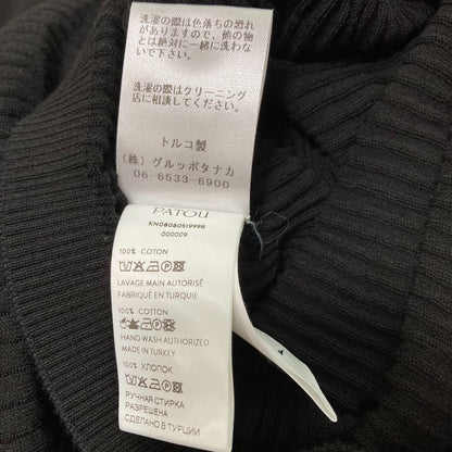 パトゥ オーガニックコットン ニットポロ ミディドレス
