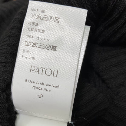 パトゥ オーガニックコットン ニットポロ ミディドレス
