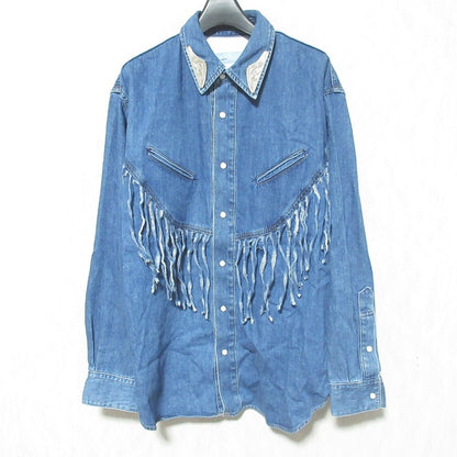 トーガアーカイブス Denim fringe デニムシャツ