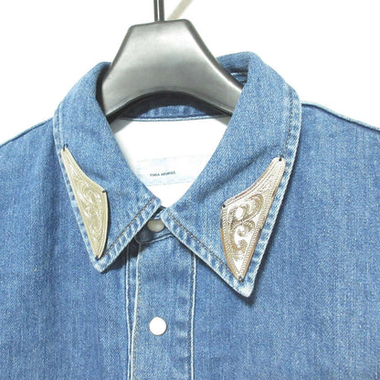 トーガアーカイブス Denim fringe デニムシャツ