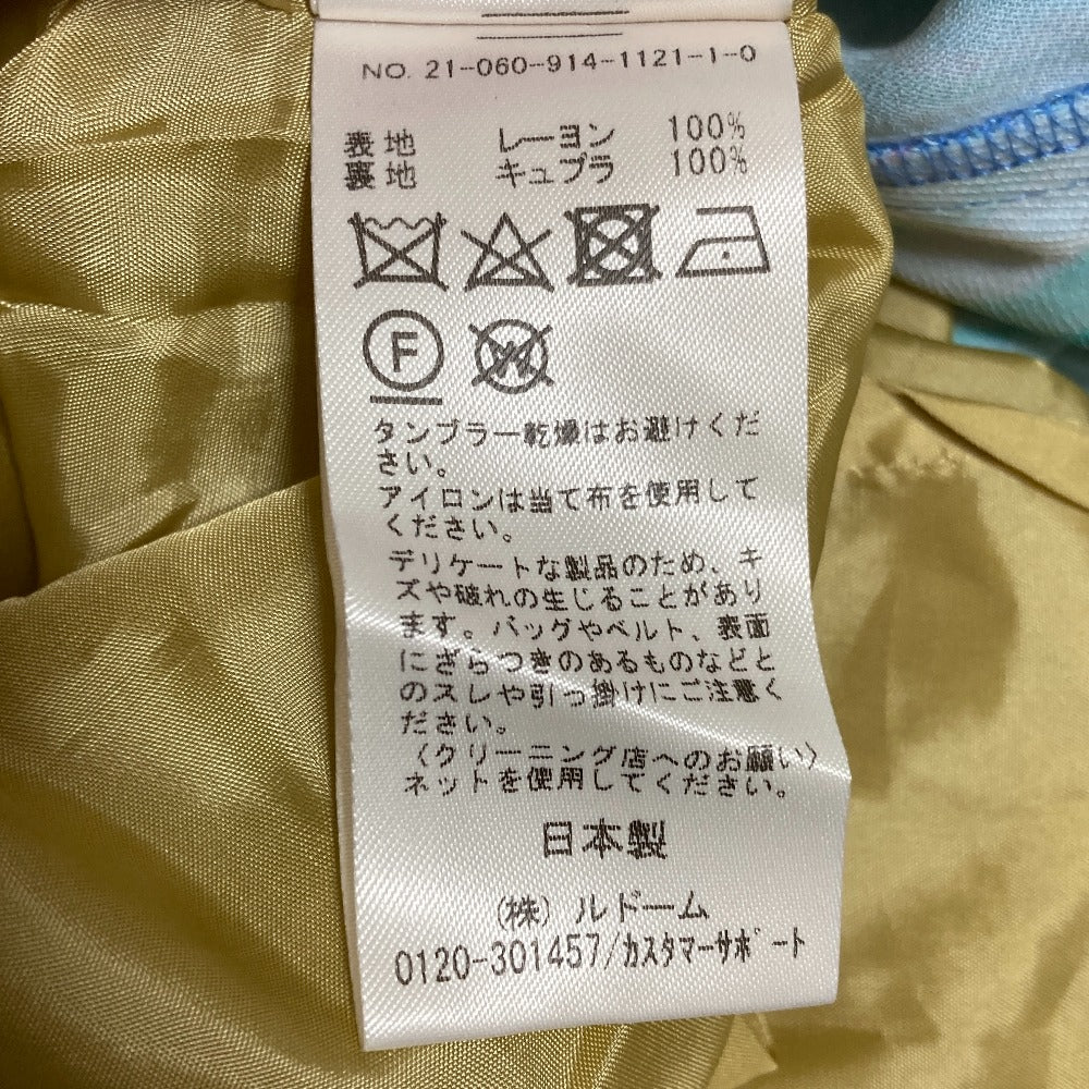 イエナラブークル フラワープリントロングフレアスカート