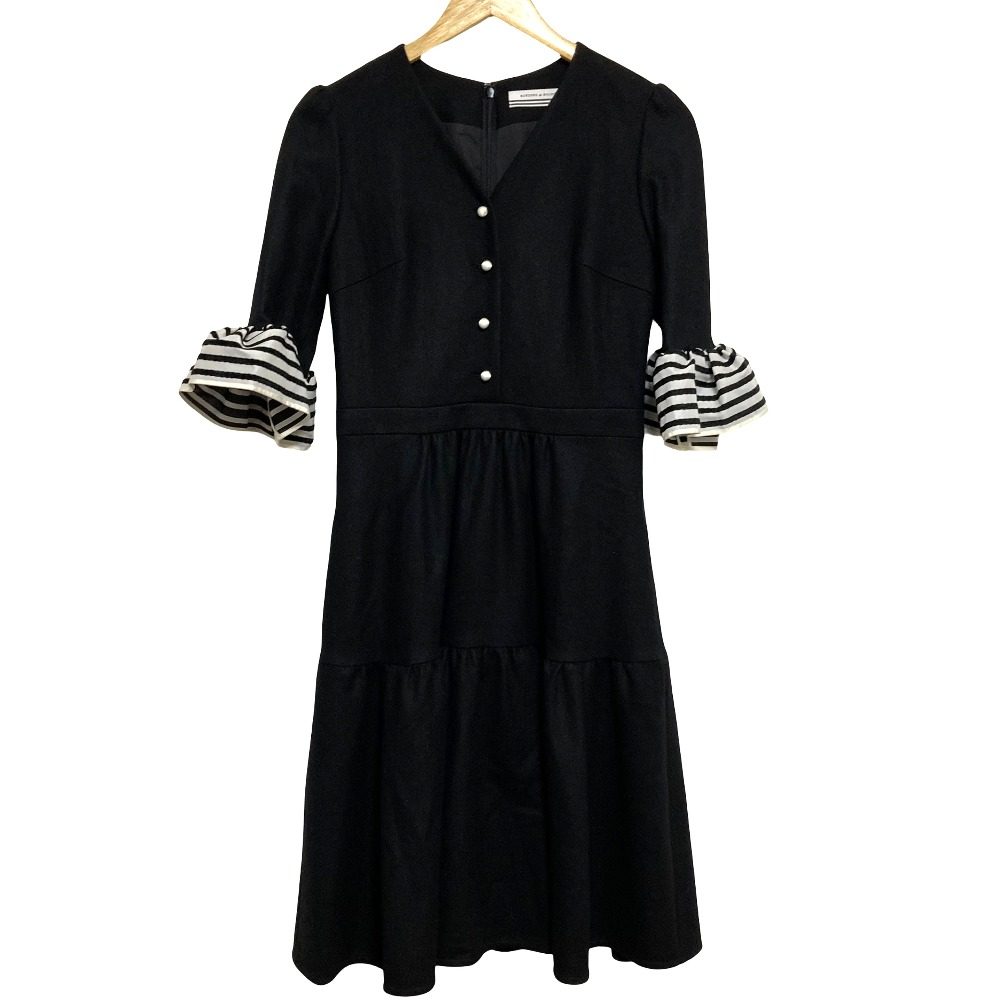 ボーダーズアットバルコニー WOOL JERSEY ワンピース