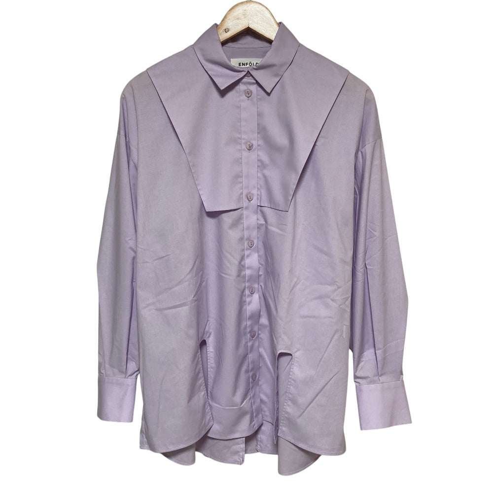 エンフォルド CHAIR SHIRT シルク混紡ブラウス