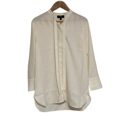 セオリー PRIME GGT TIE BLOUSE シルクブラウス