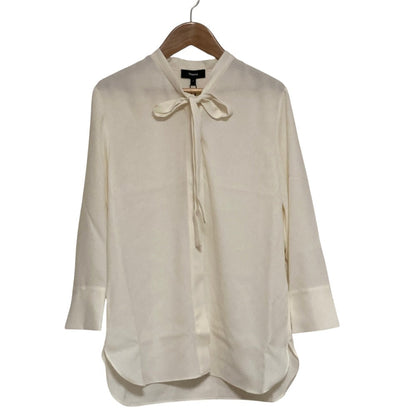 セオリー PRIME GGT TIE BLOUSE シルクブラウス