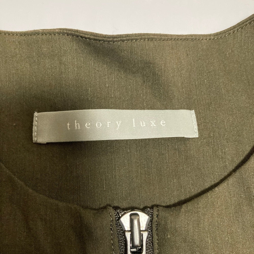 セオリーリュクス CRISP LINEN ノーカラージャケット