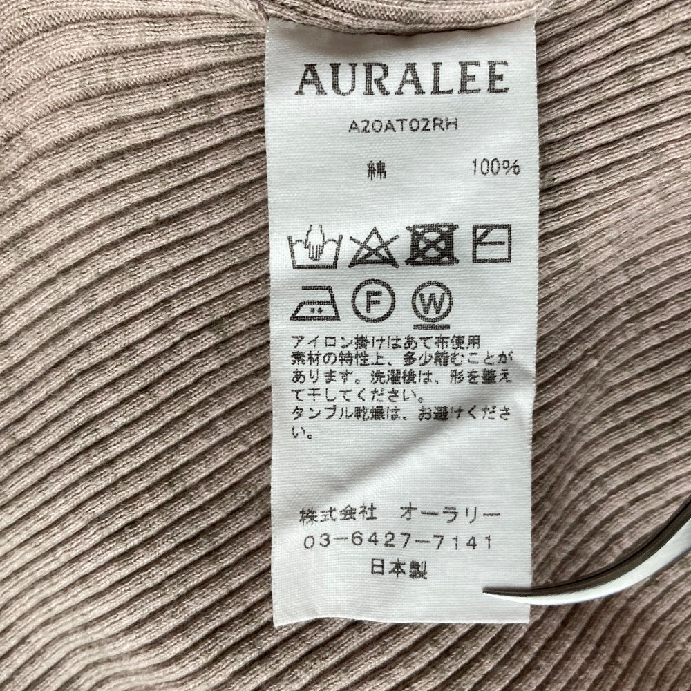 オーラリー GIZAリブタートルネックニットトップス