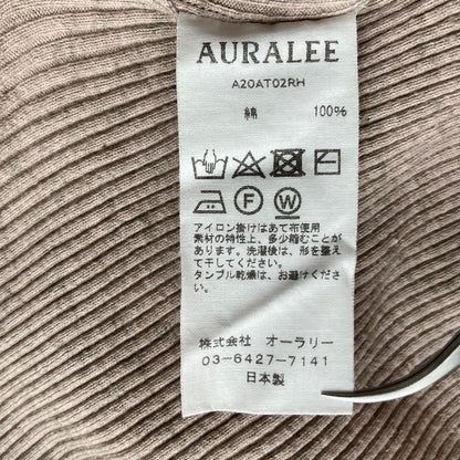 オーラリー GIZAリブタートルネックニットトップス