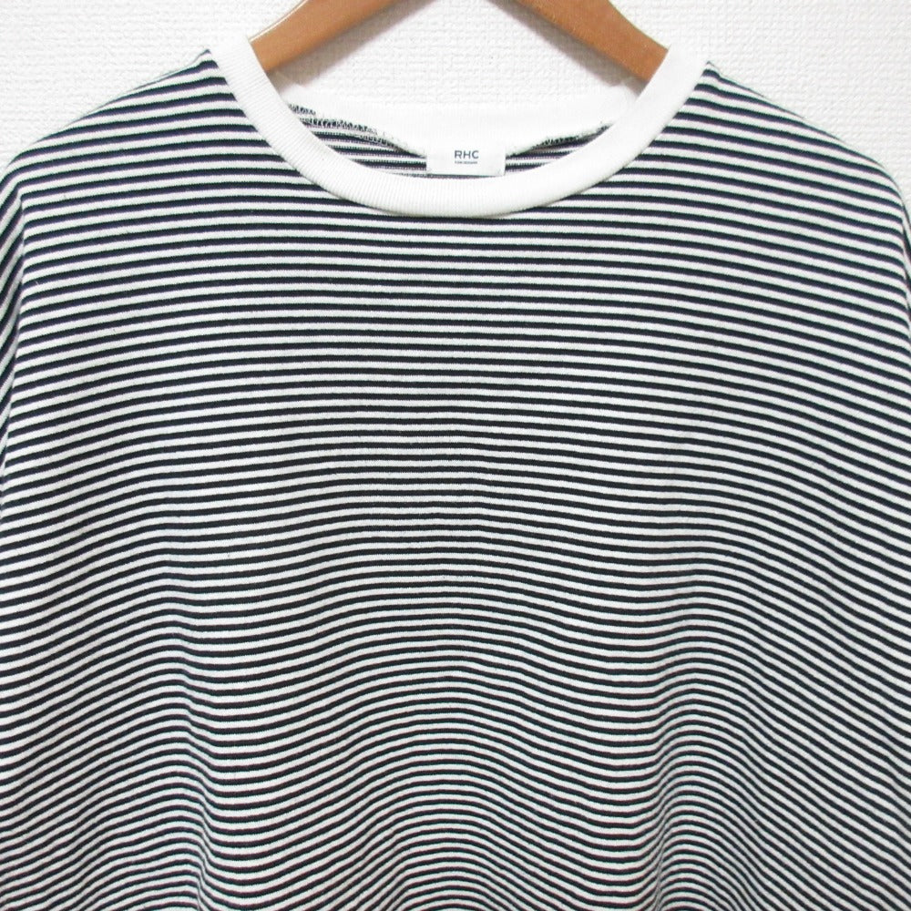 ロンハーマン ボーダー コットンロングスリーブワイドTシャツ