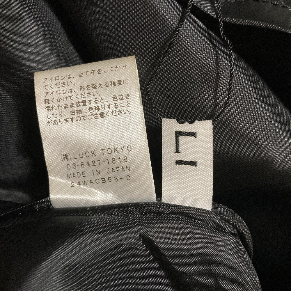 オブリ スカラップステッチミディスカート