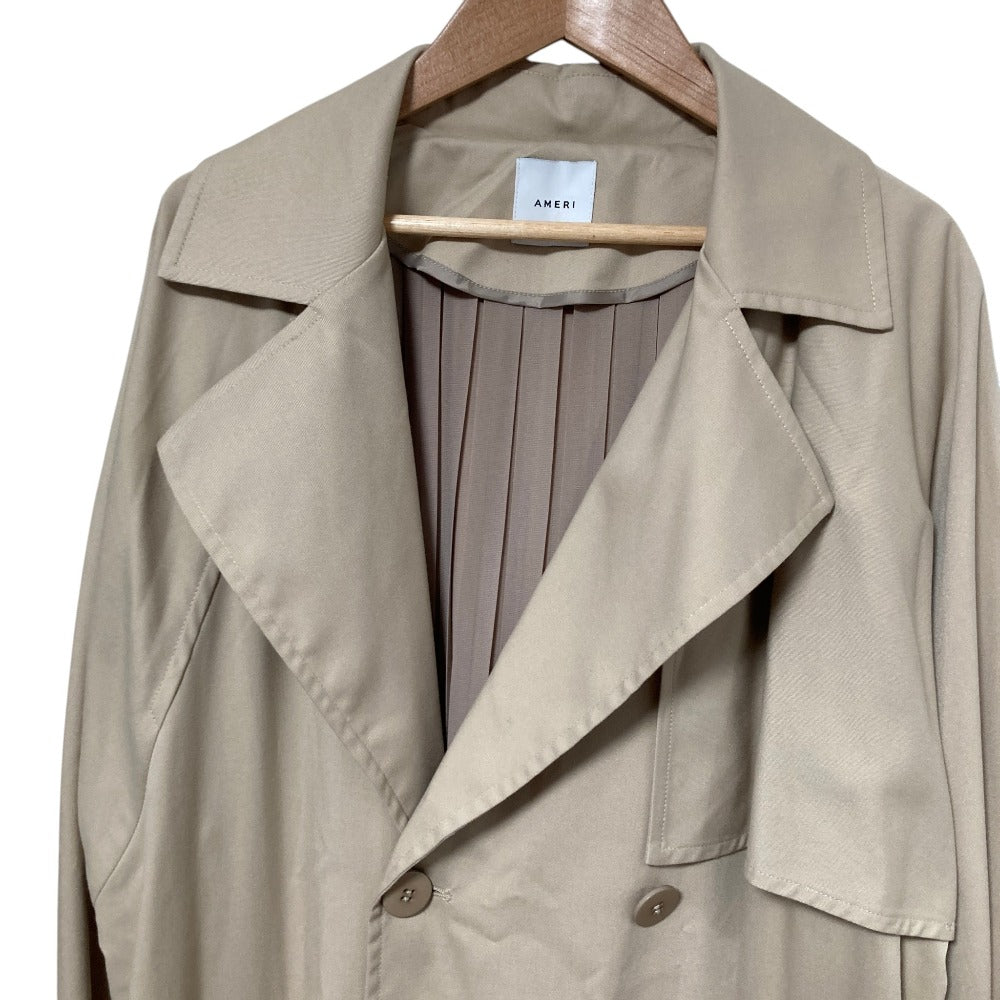 アメリ BACK PLEATS TRENCH コート
