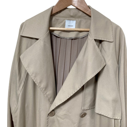 アメリ BACK PLEATS TRENCH コート