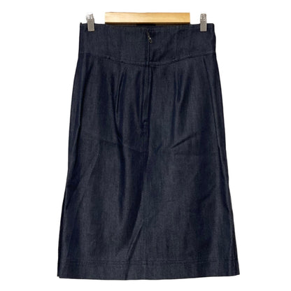 ランバンコレクション シルクブレンドデニムスカート