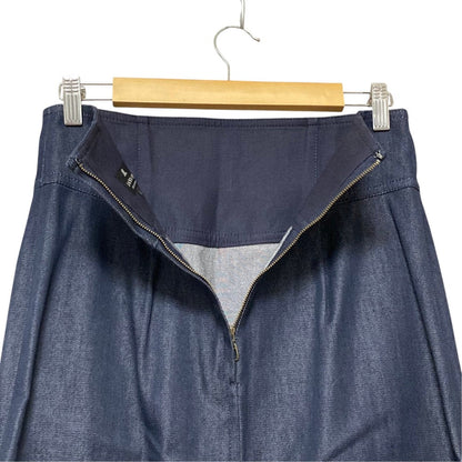 ランバンコレクション シルクブレンドデニムスカート