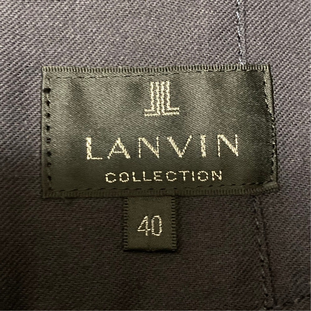 ランバンコレクション シルクブレンドデニムスカート