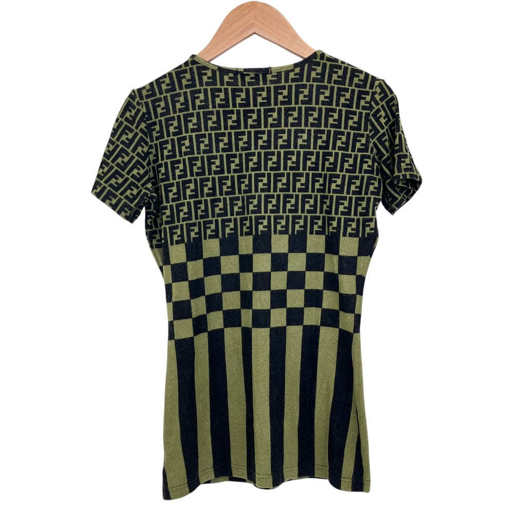 フェンディ ズッカ柄 ニットTシャツ