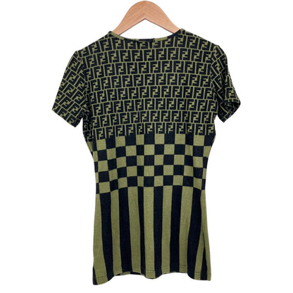 フェンディ ズッカ柄 ニットTシャツ