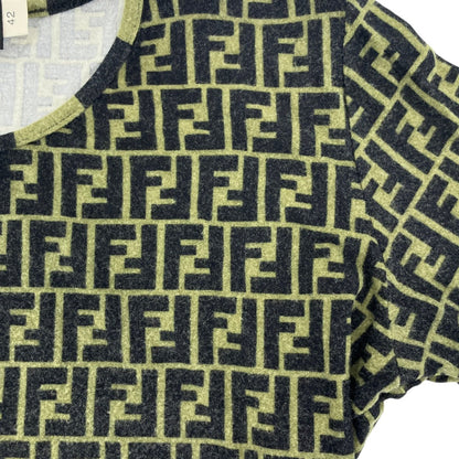 フェンディ ズッカ柄 ニットTシャツ