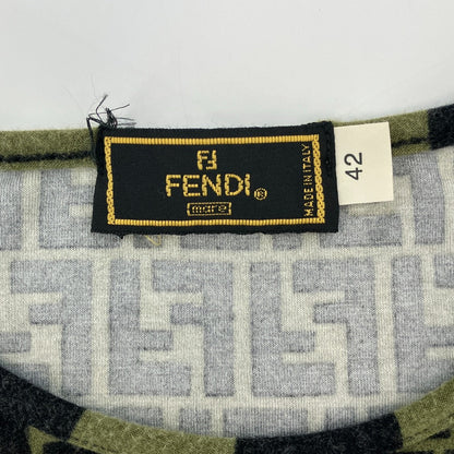 フェンディ ズッカ柄 ニットTシャツ