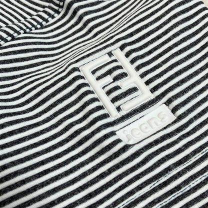 フェンディ ボーダー半袖Tシャツ