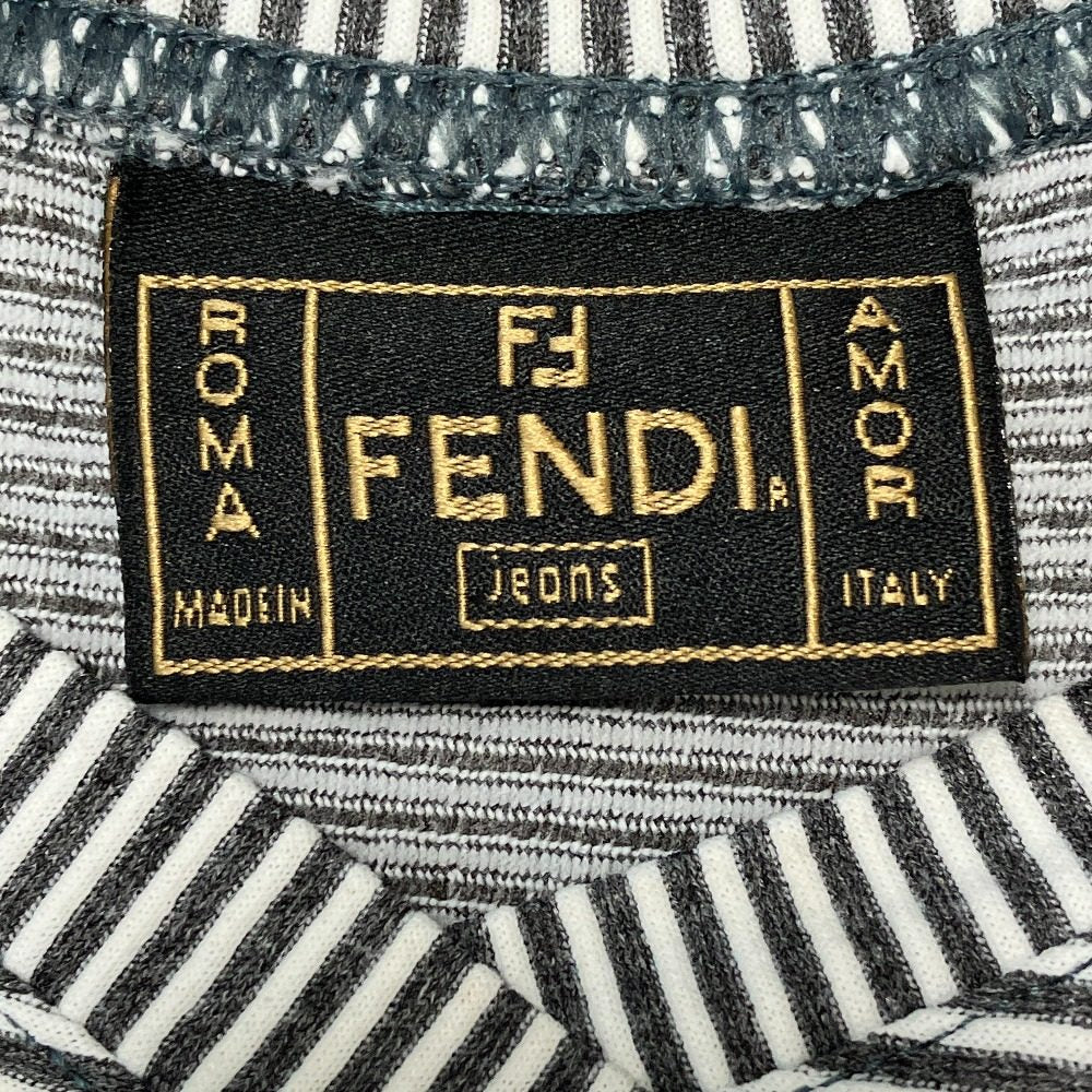 フェンディ ボーダー半袖Tシャツ