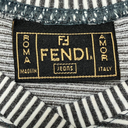 フェンディ ボーダー半袖Tシャツ