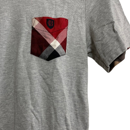 ブラックレーベルクレストブリッジ Vネック チェックポケットTシャツ