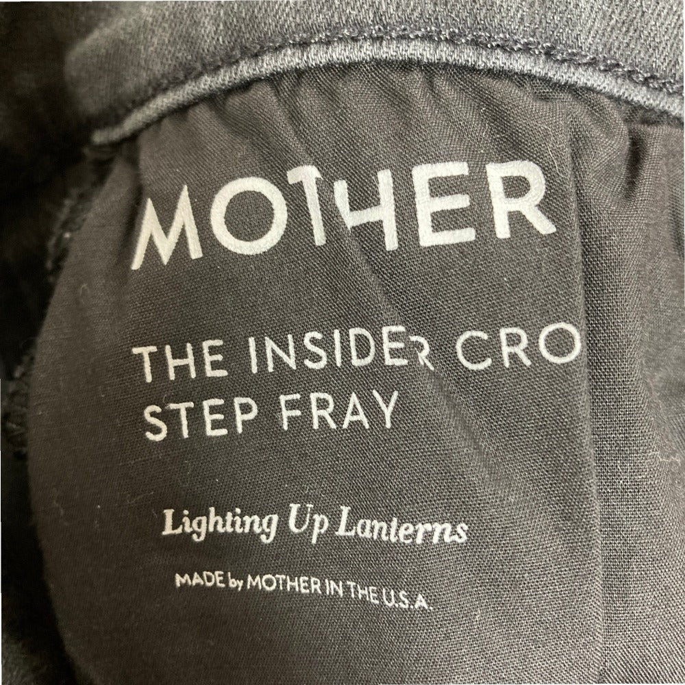 マザー THE INSIDER CROP STEP FRAY デニムパンツ