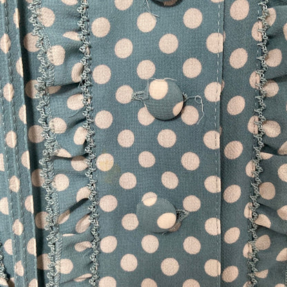 カネコイサオ ドットプリントフリルブラウススカートセット