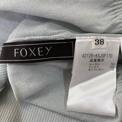 フォクシー シアーVネックニットカーディガン