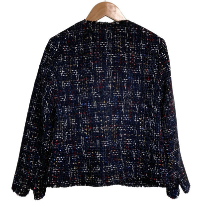 セオリー MULTI TWEED ノーカラージャケット