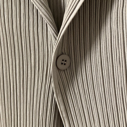 イッセイミヤケ HATCHING PLEATS テーラードジャケット