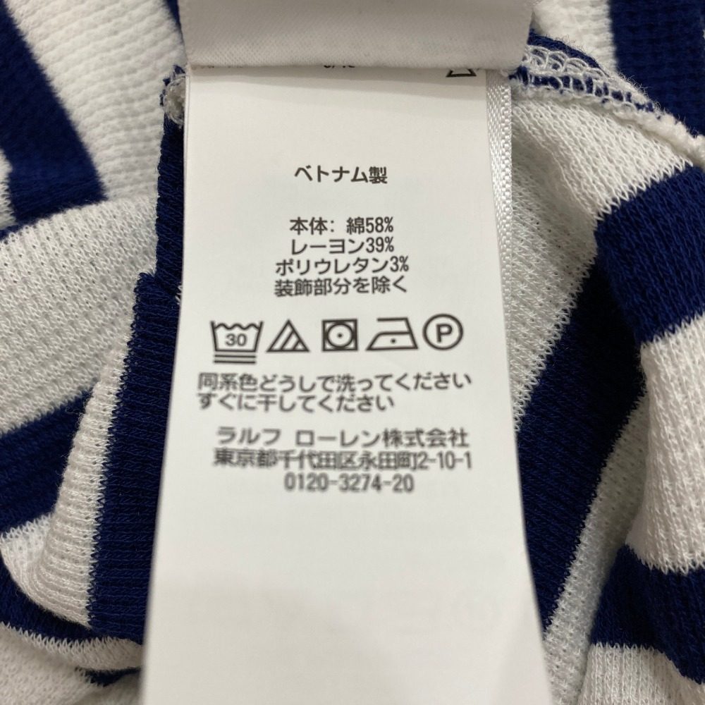 ポロラルフローレン ボーダーロングスリーブワンピース