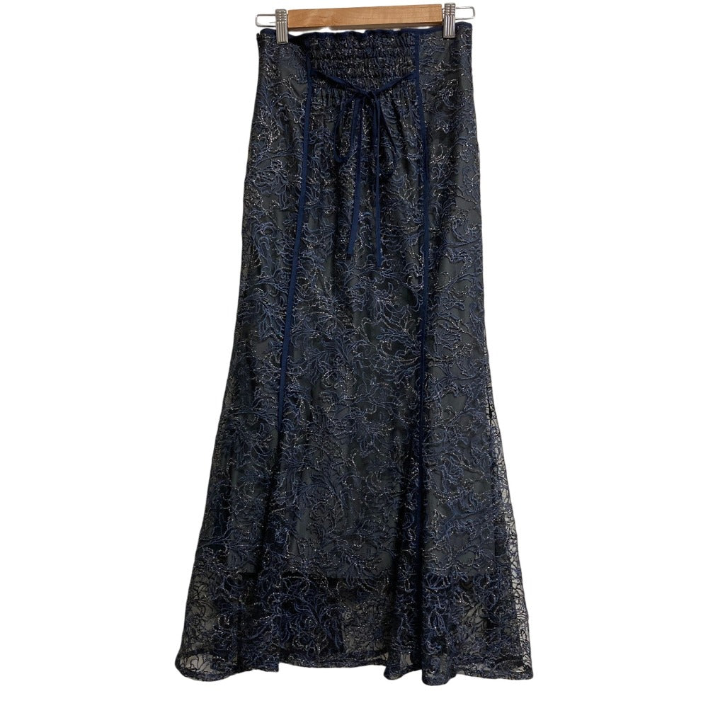 リリーブラウン 刺繍ハイウエストマーメイドスカート