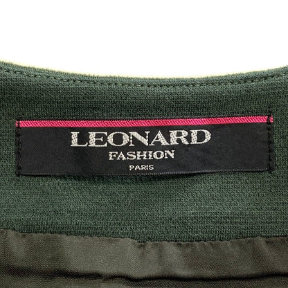 レオナールファッション フラワープリントノースリーブワンピース