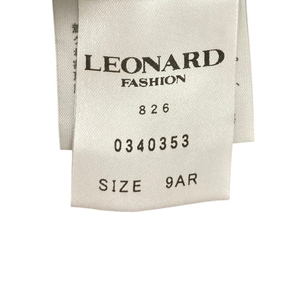 レオナールファッション フラワープリントノースリーブワンピース