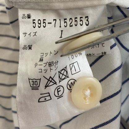 マーガレットハウエル ストライプ半袖シャツ