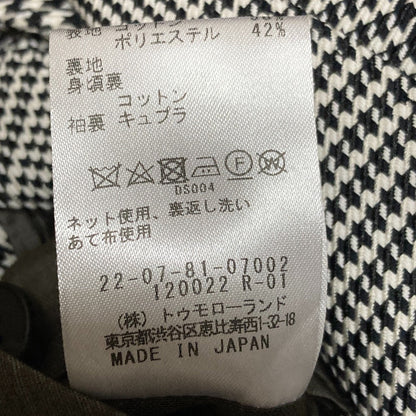 デプレ 千鳥格子ウールテーラードジャケット