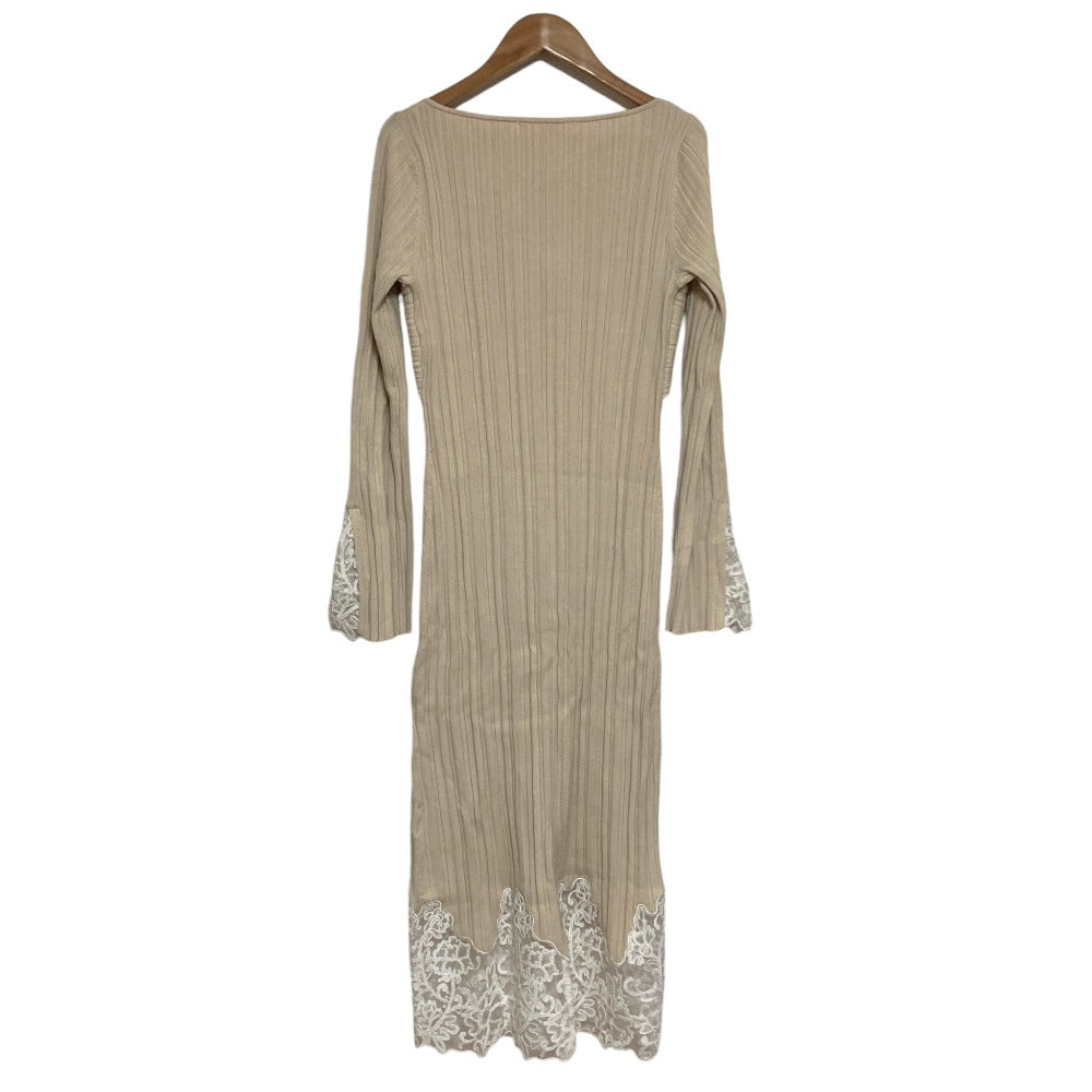ハーリップトゥ Lilou Lace Hem Knit ワンピース