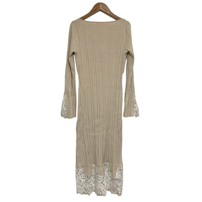 ハーリップトゥ Lilou Lace Hem Knit ワンピース