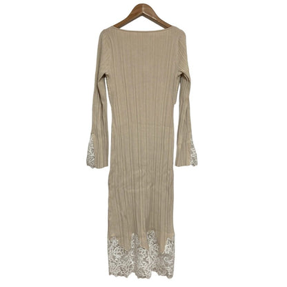 ハーリップトゥ Lilou Lace Hem Knit ワンピース