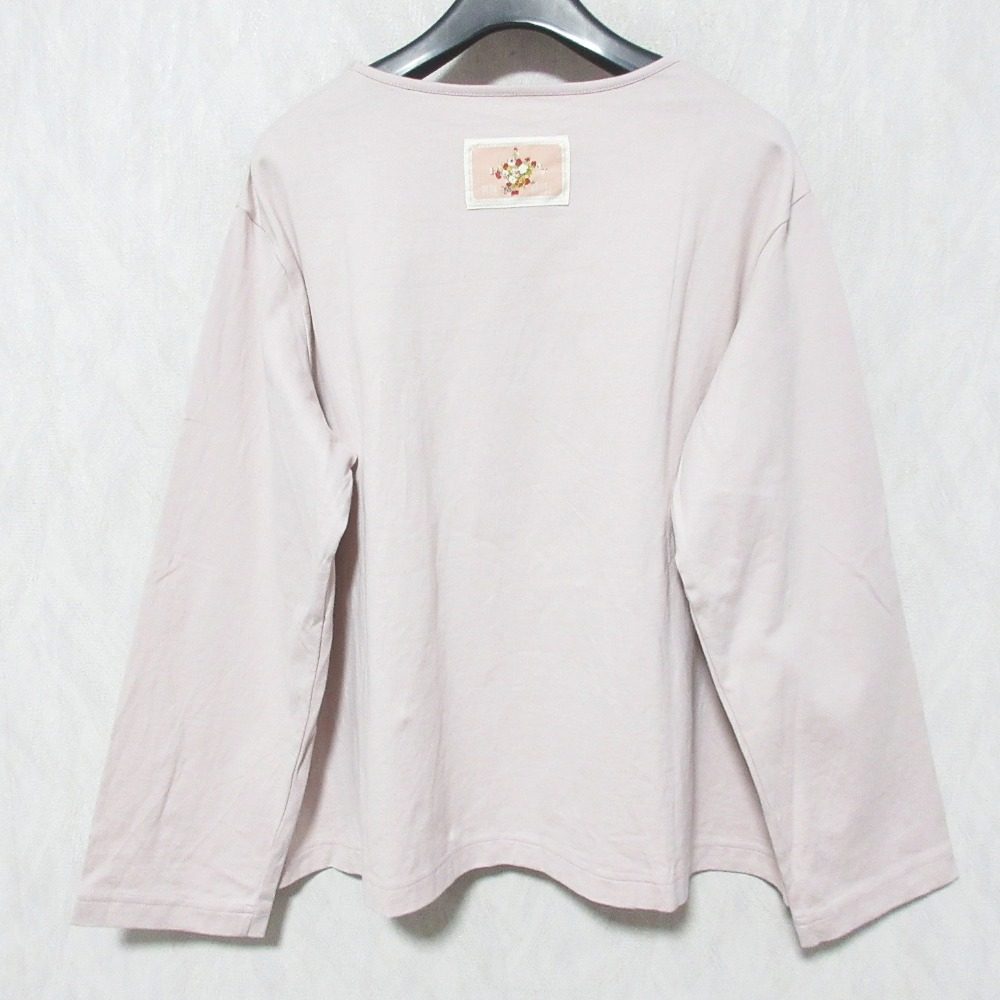 ピンクハウス スイートピー ロゴプリントロングスリーブTシャツ