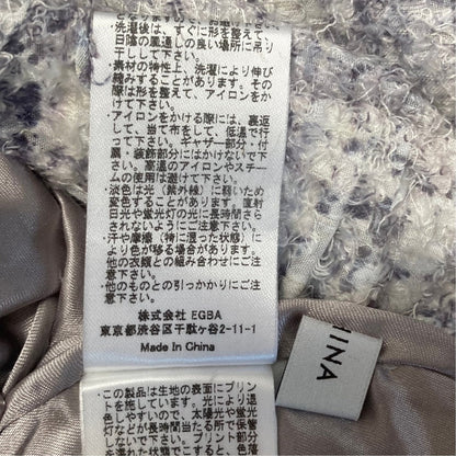 コヒナ ツィーディープリントシャギースカート