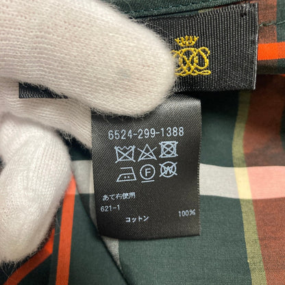 ドゥロワー チェックドローストリングロングスカート