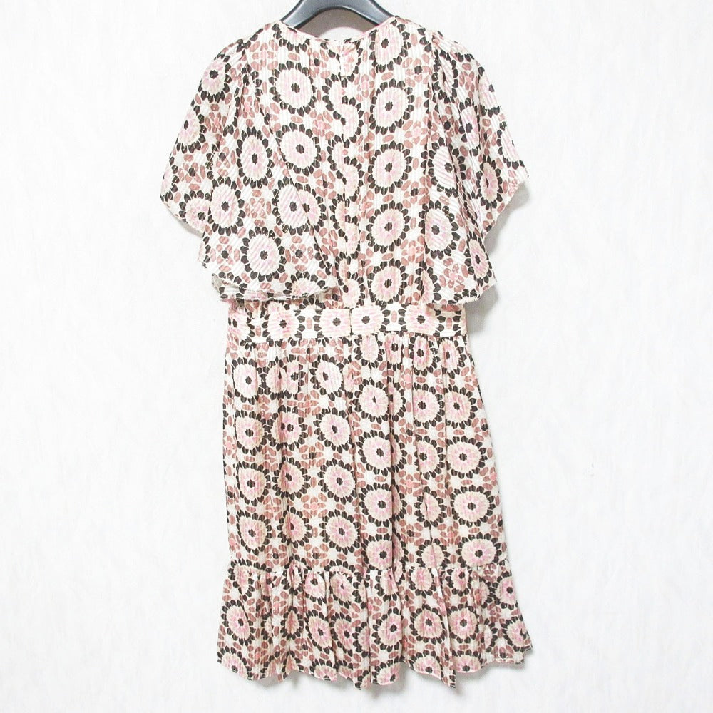 ケイトスペードニューヨーク Floral Mosaic Flutter Dres シルクワンピース